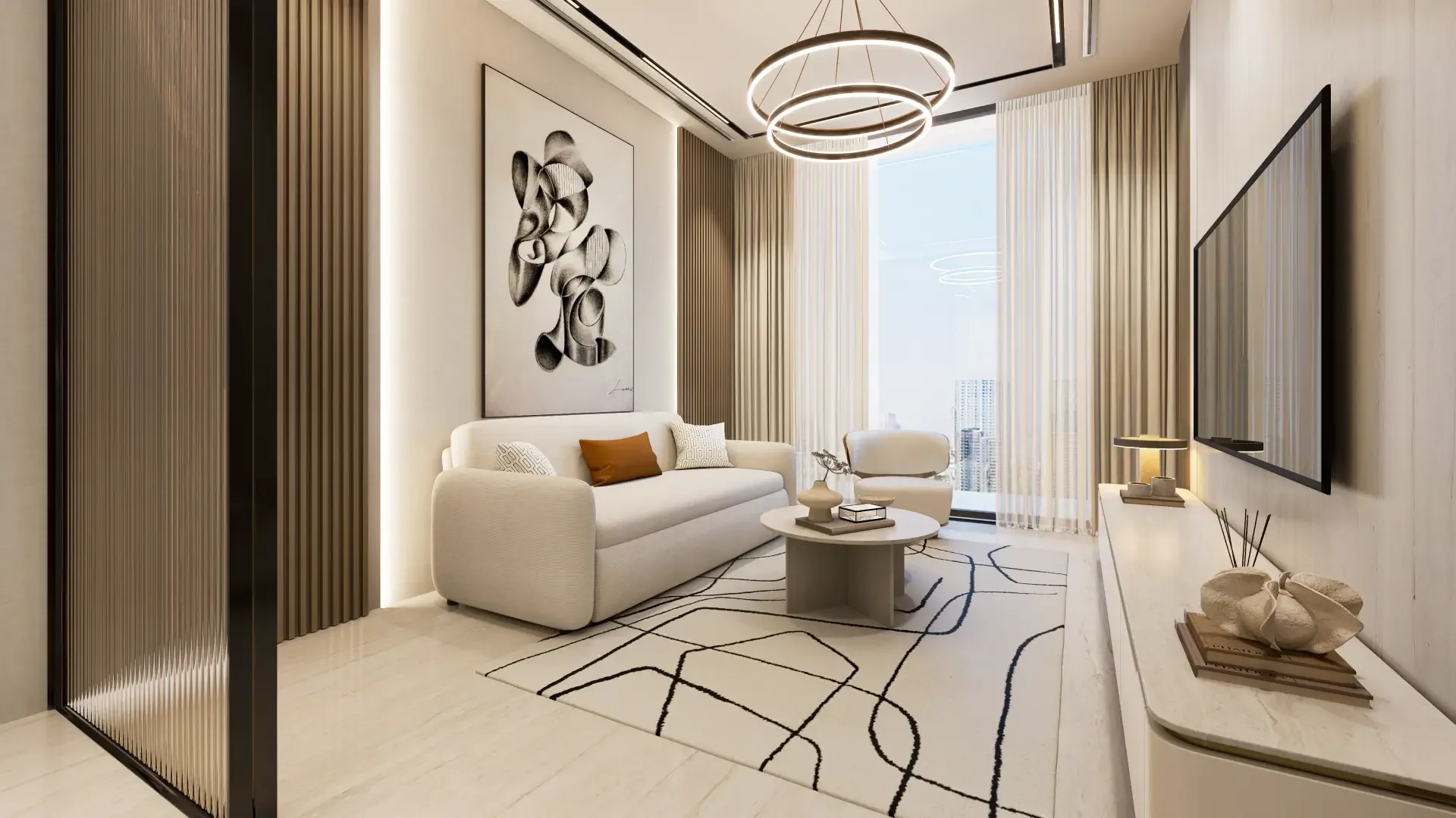 Wysoko, nowocześnie i w świetnej cenie – 2-pokojowy apartament na 29. piętrze w Dubaju od 1,14 mln AED!