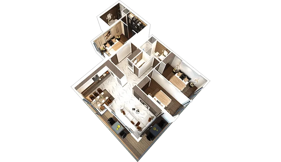 Całoroczny komfort dla dużej rodziny – Przestronny apartament 3+1